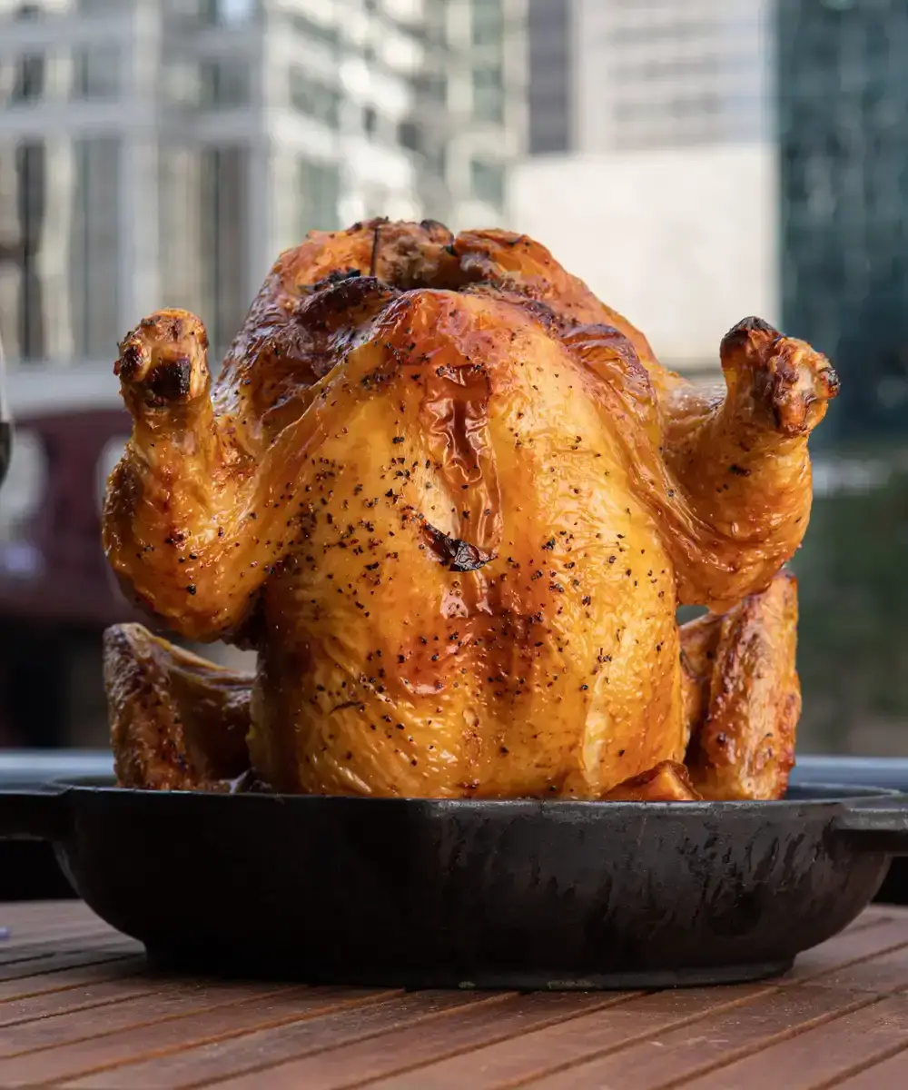 Roast Chicken Presentation at River Roast - mobile version